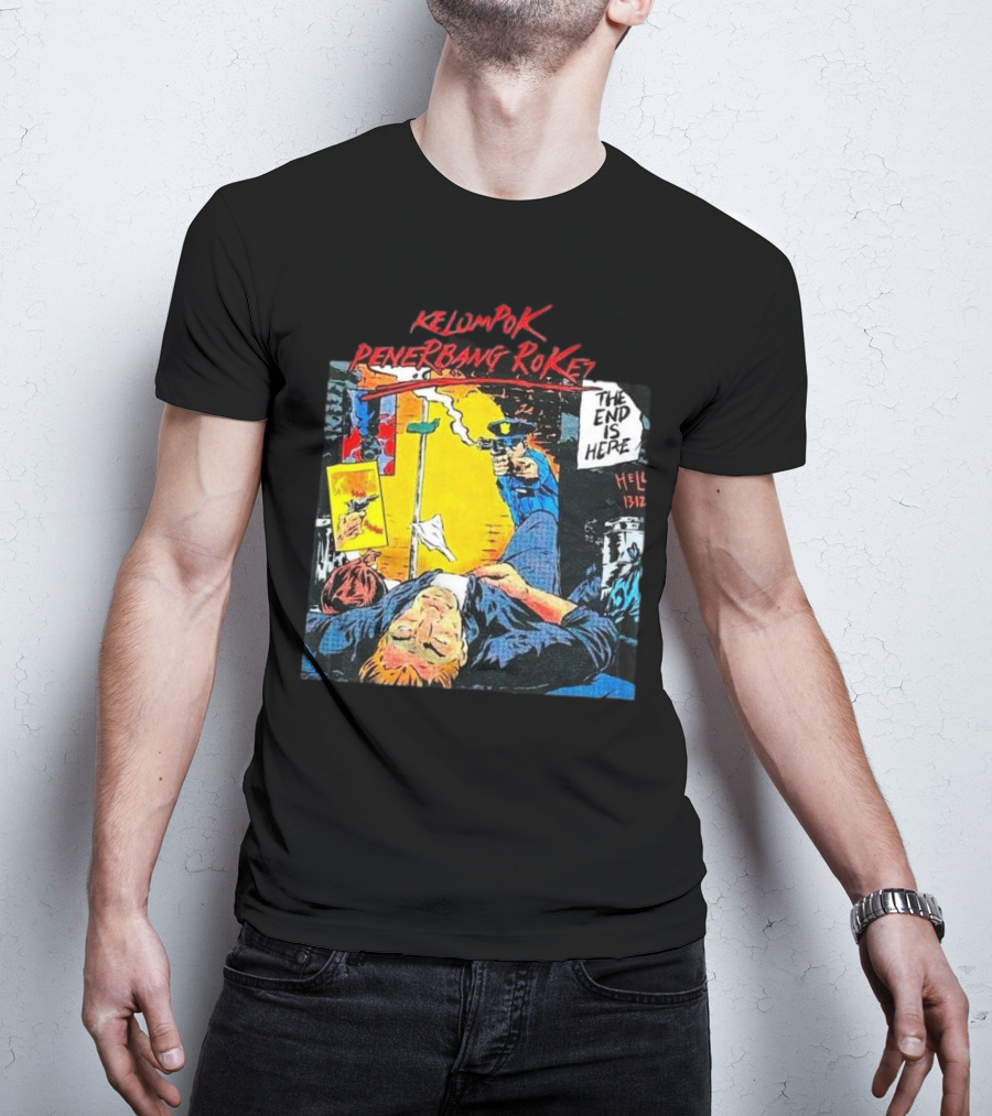 Kelompok Penerbang Roket The End Is Here Mati Muda Comic Style T-Shirt