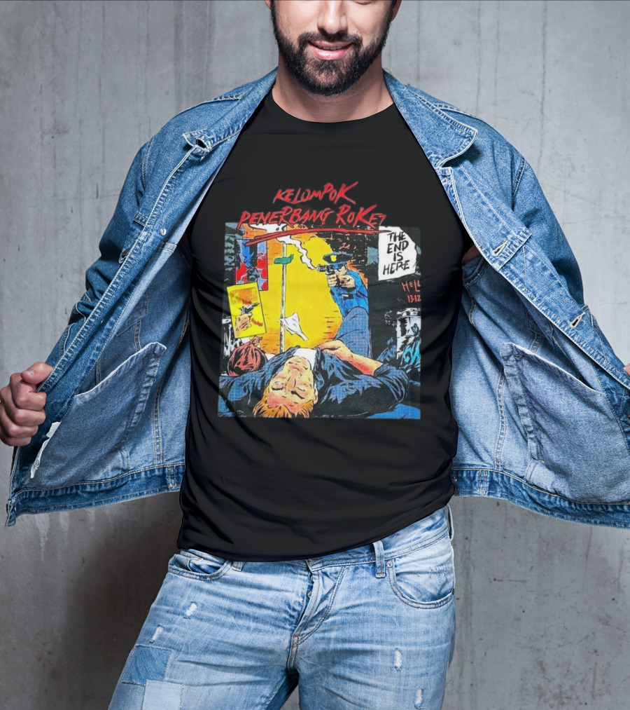 Kelompok Penerbang Roket The End Is Here Mati Muda Comic Style T-Shirt