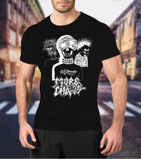 Ken Carson Ed Hardy More Chaos Friends Skulls Retro Punk Style T-Shirt