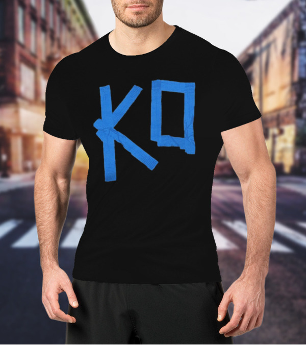 KO Martial Arts Blue Belt Letters T-Shirt