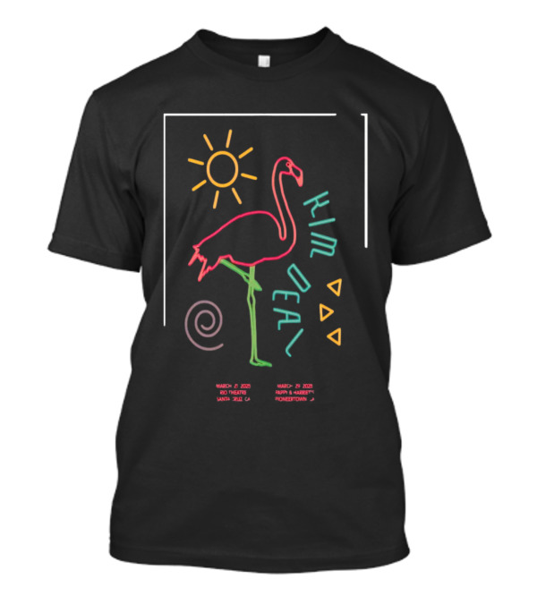 Kim Deal March 2025 California Shows Flamingo Sun T-Shirt