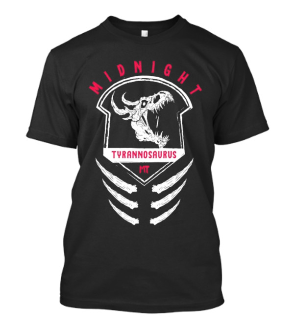 Midnight Tyrannosaurus MR Ribcage Design T-Shirt