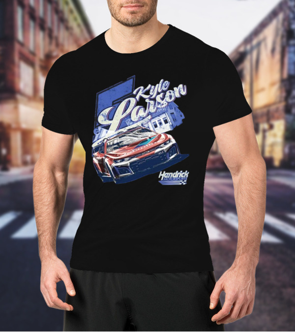 Kyle Larson Hendrick Motorsports Valvoline Racing Car T-Shirt