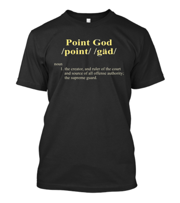 Kyrie Irving Point God Definition Creator And Ruler Of The Court T-Shirt