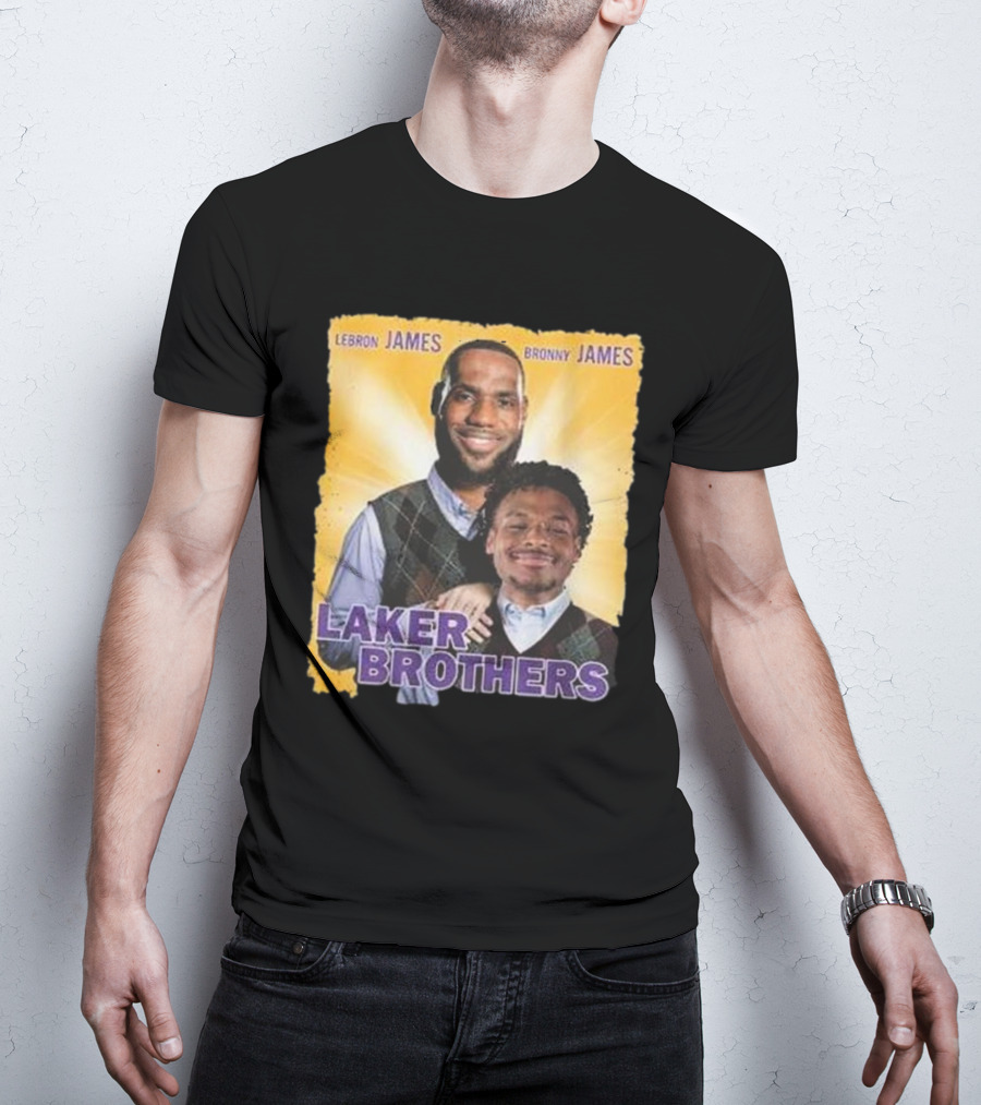 LEBRON JAMES BRONNY JAMES LAKER BROTHERS T-Shirt