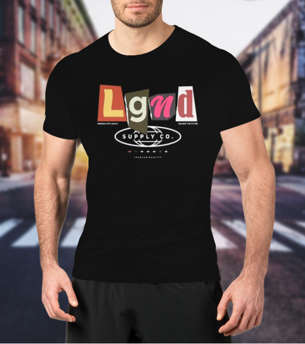 Lgnd Supply Co Ransom Cutout Letter Style T-Shirt