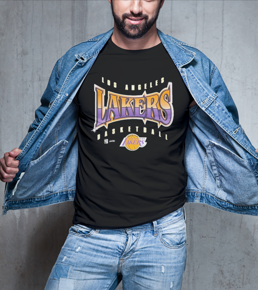 Los Angeles Lakers Basketball Vintage Style Typography T-Shirt