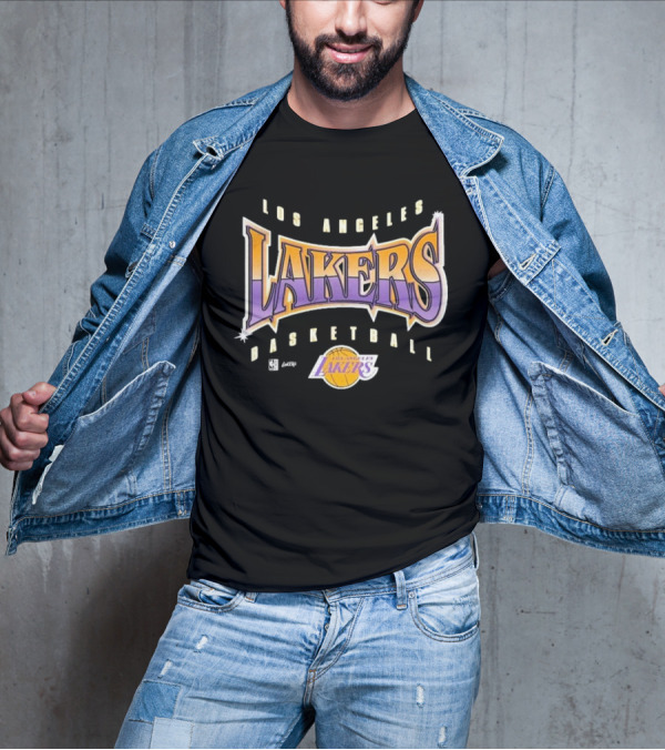 Los Angeles Lakers Basketball Vintage Style Typography T-Shirt
