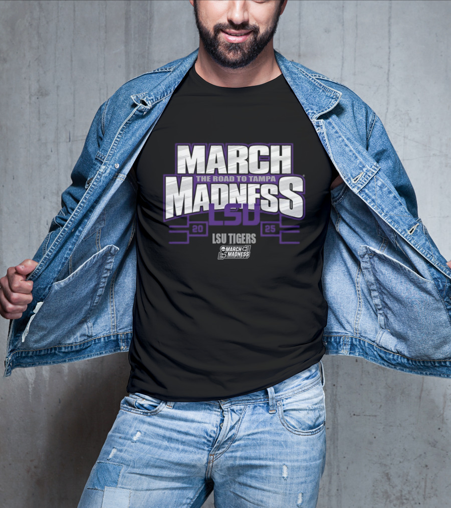LSU Tigers March Madness 2025 The Road To Tampa T-Shirt