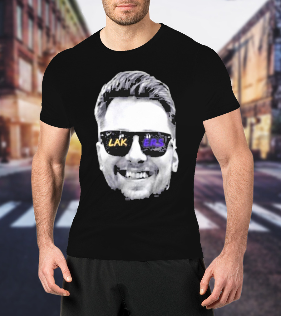 Luka Doncic Los Angeles Lakers Basketball Face Sunglasses T-Shirt