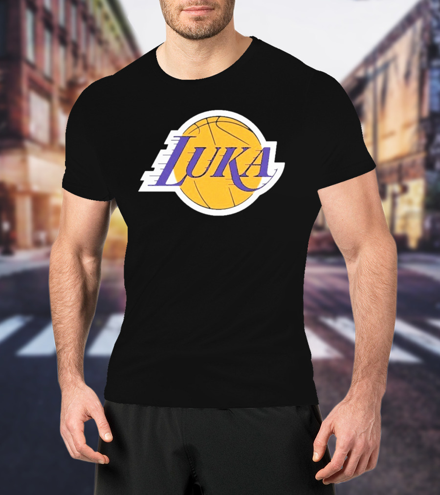 Luka Los Angeles Showtime Basketball-Inspired T-Shirt