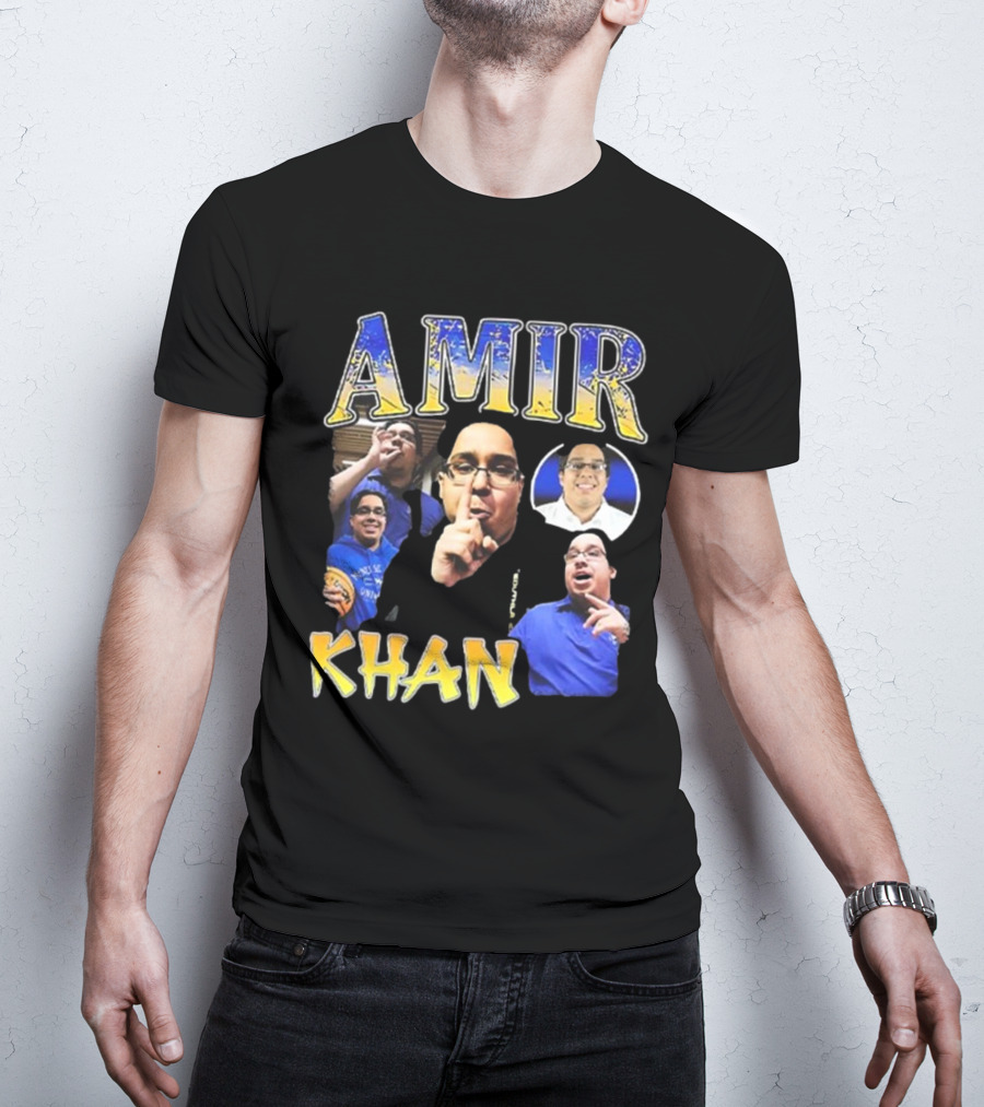 Amir Khan McNeese State University Blue And Gold Style T-Shirt