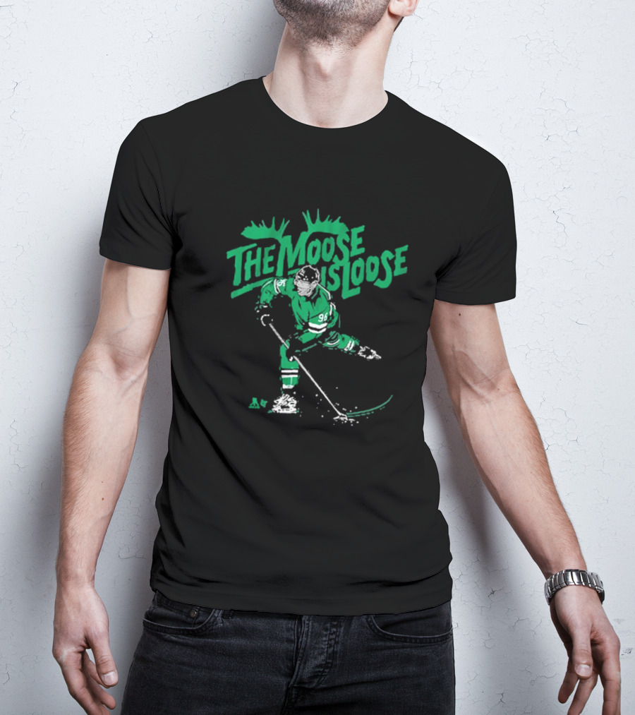 The Moose Is Loose Hockey Player Number 96 T-Shirt