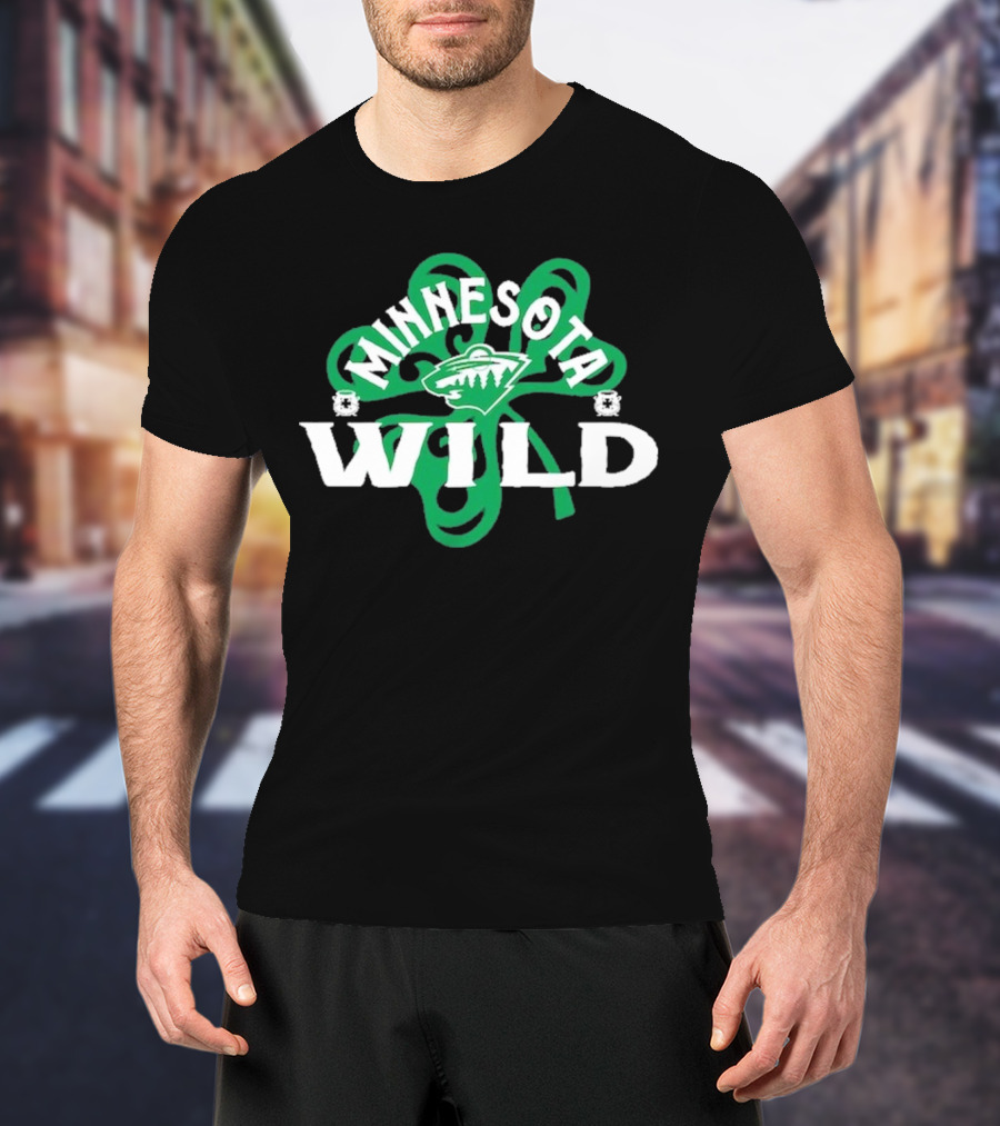Minnesota Wild St. Patrick’s Day Shamrock T-Shirt