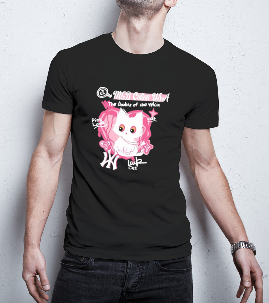 MLB Cotton USA The Doubts Of Our Values Lucky Cat T-Shirt