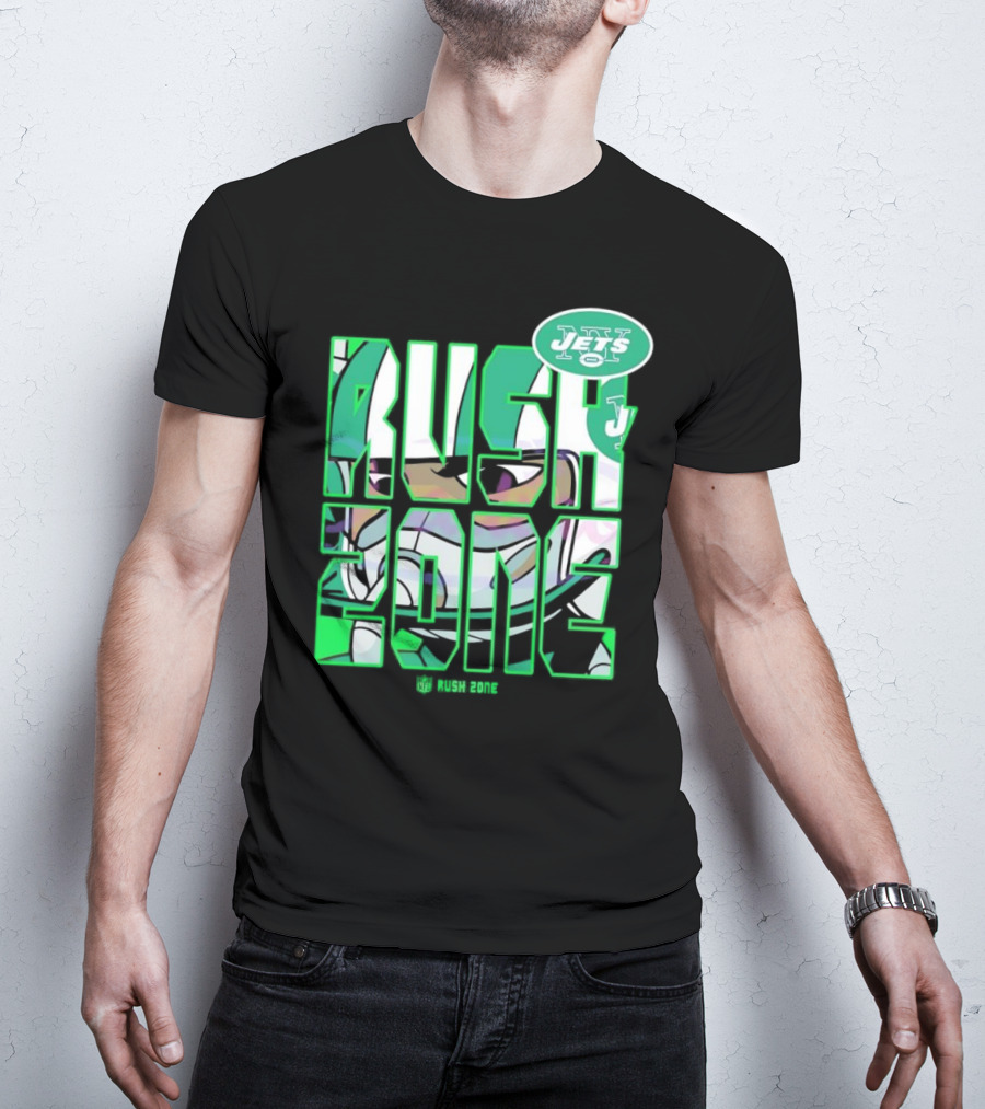 New York Jets NFL Rush Zone Cartoon Football Jets T-Shirt