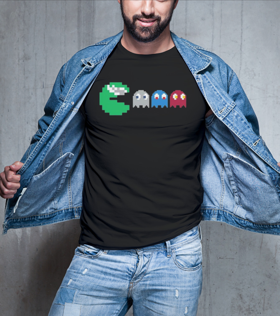 NFC East Rivalry Pac-Man Ghosts Football Theme T-Shirt
