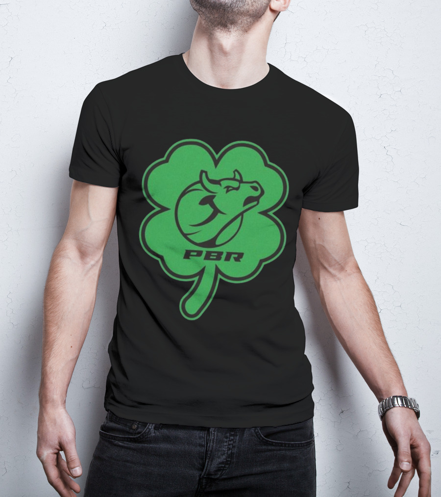 PBR Bull Head Clover Emblem T-Shirt