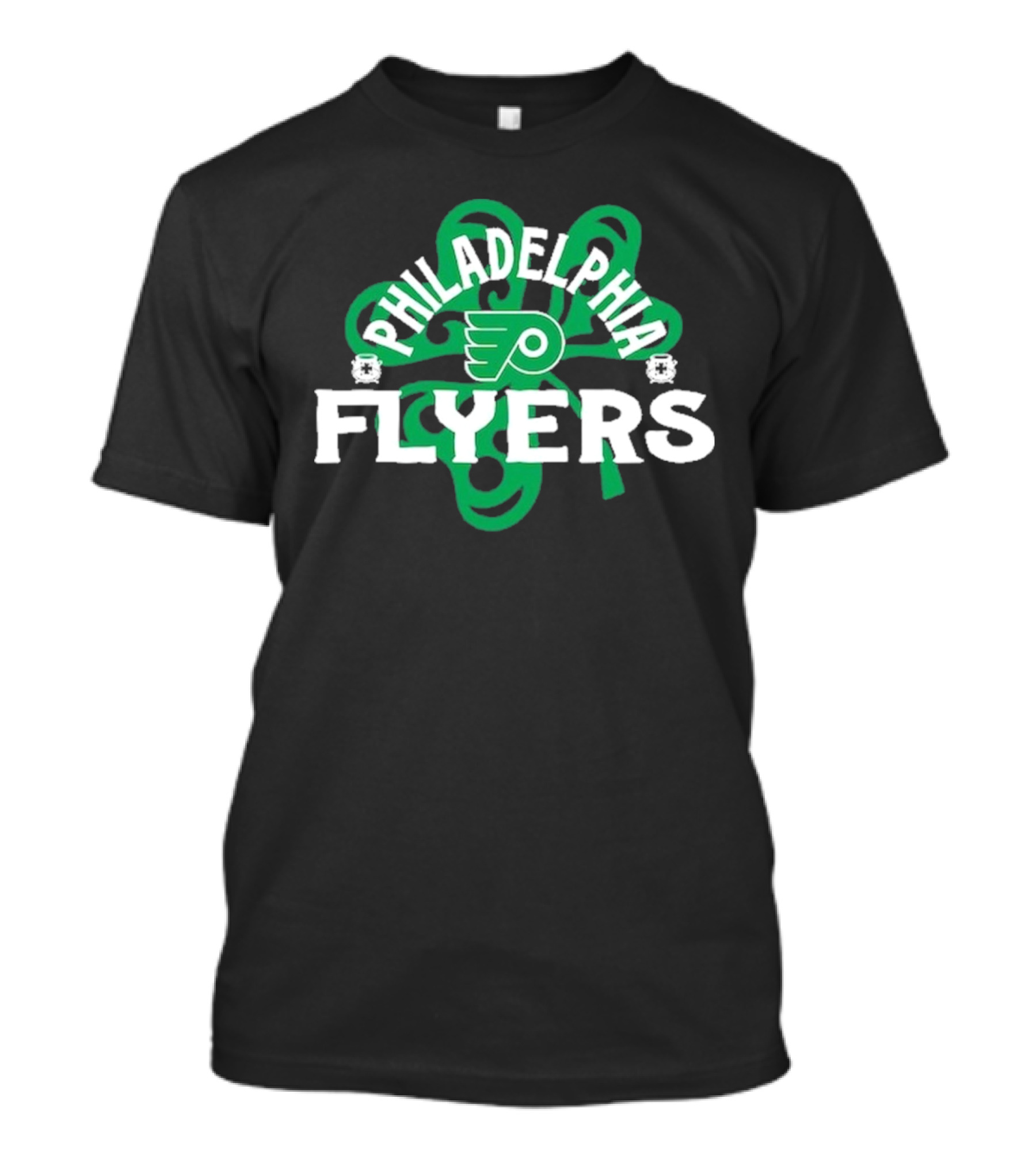 Philadelphia Flyers St. Patrick's Day Shamrock Theme T-Shirt