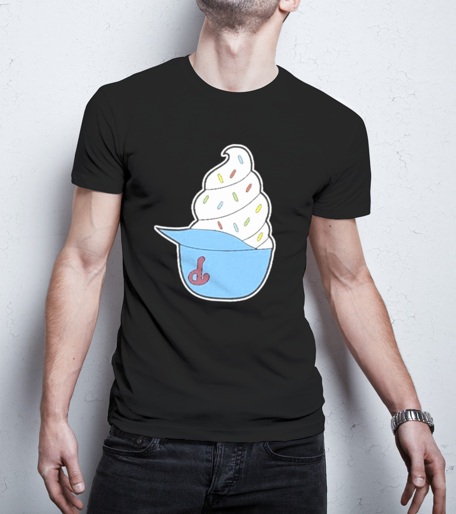 Philadelphia Phillies Ice Cream Helmet With Sprinkles T-Shirt