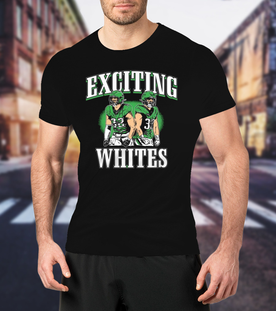 Exciting Whites Philly 2025 Football Players In Green Jerseys T-Shirt