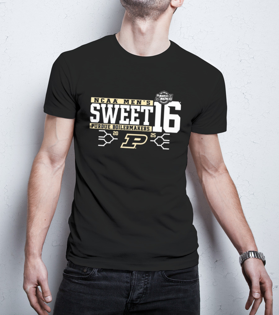 Purdue Boilermakers NCAA Men's Sweet 16 March Madness 2025 T-Shirt