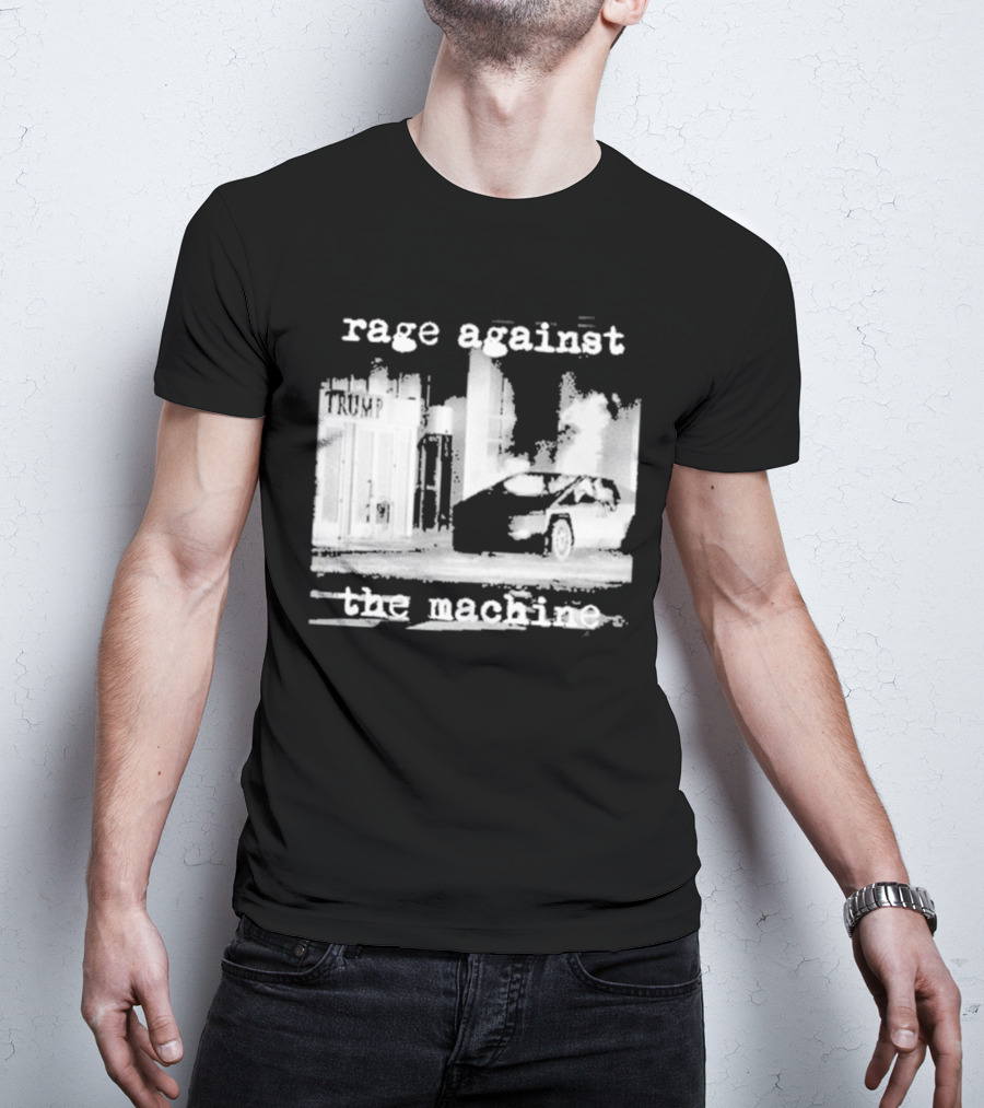 Rage Against The Machine Car Explosion Outside Building T-Shirt