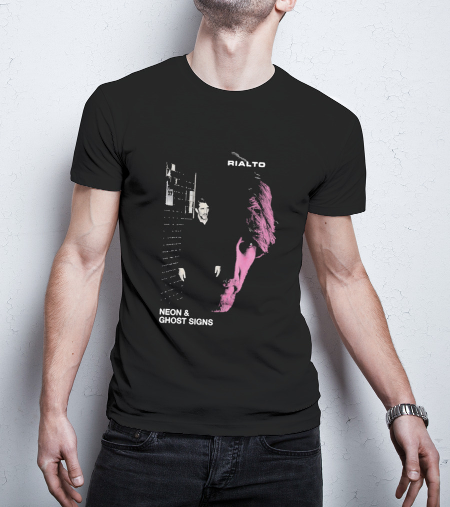 Rialto Neon & Ghost Signs Pink And Black Urban Aesthetic T-Shirt