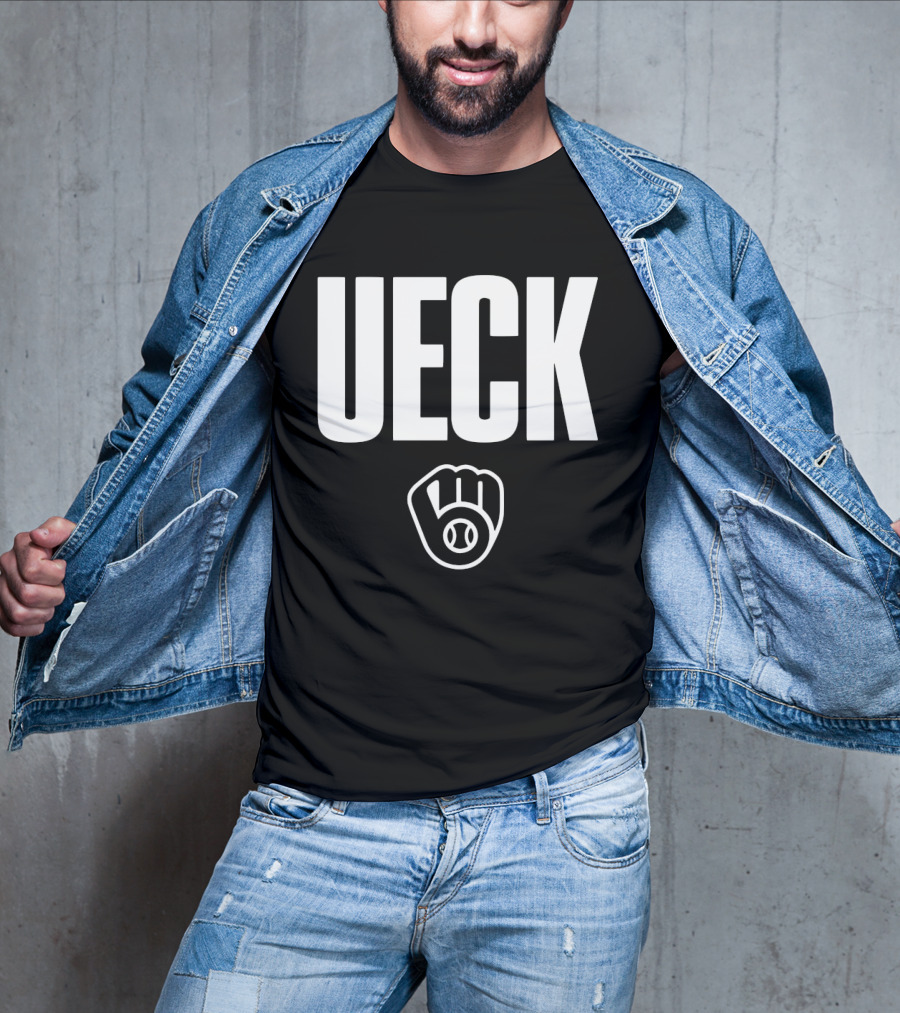 Milwaukee Brewers MLB Thank You UECK Baseball Glove Tribute T-Shirt