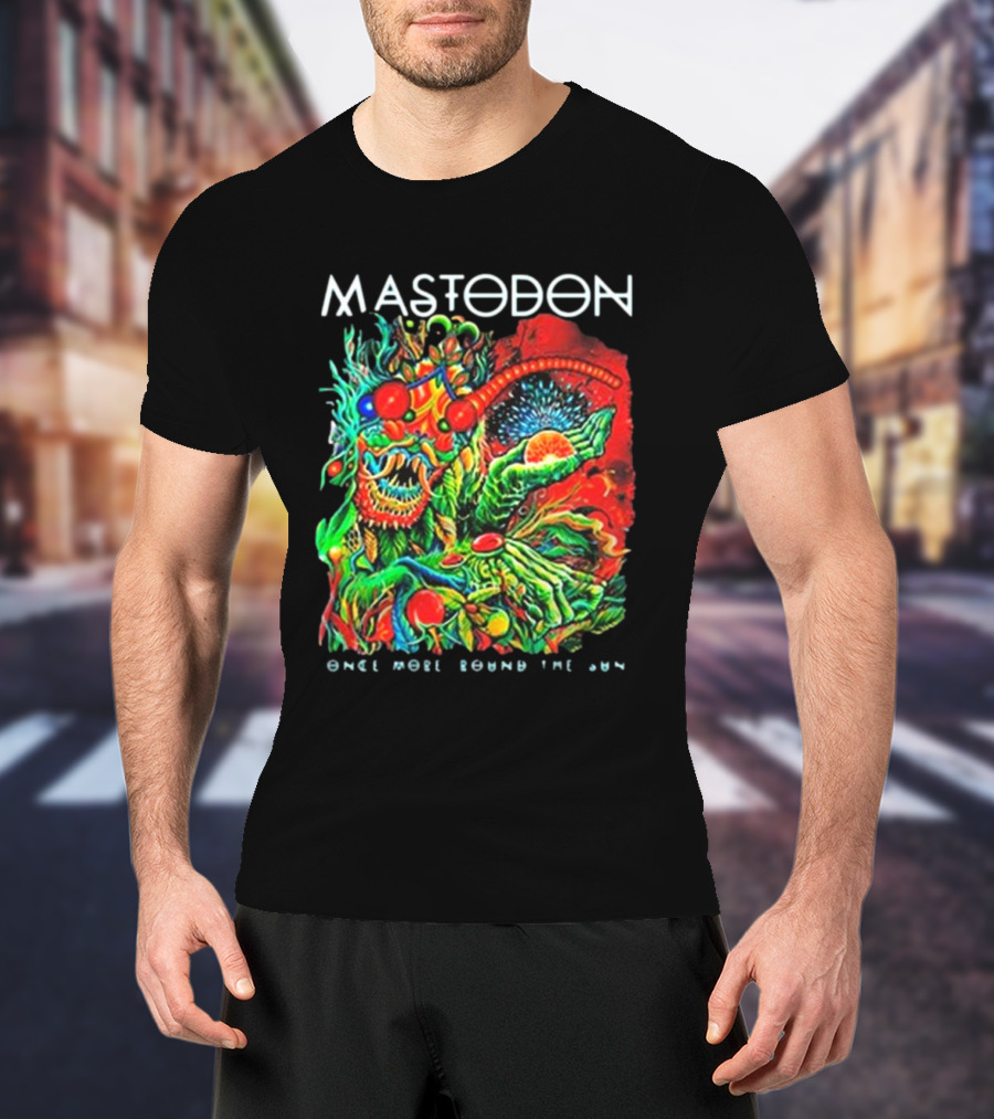 Mastodon Once More Round The Sun Psychedelic Artwork T-Shirt