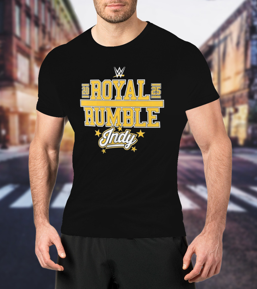 WWE Royal Rumble 2025 Indy Gold Stars T-Shirt