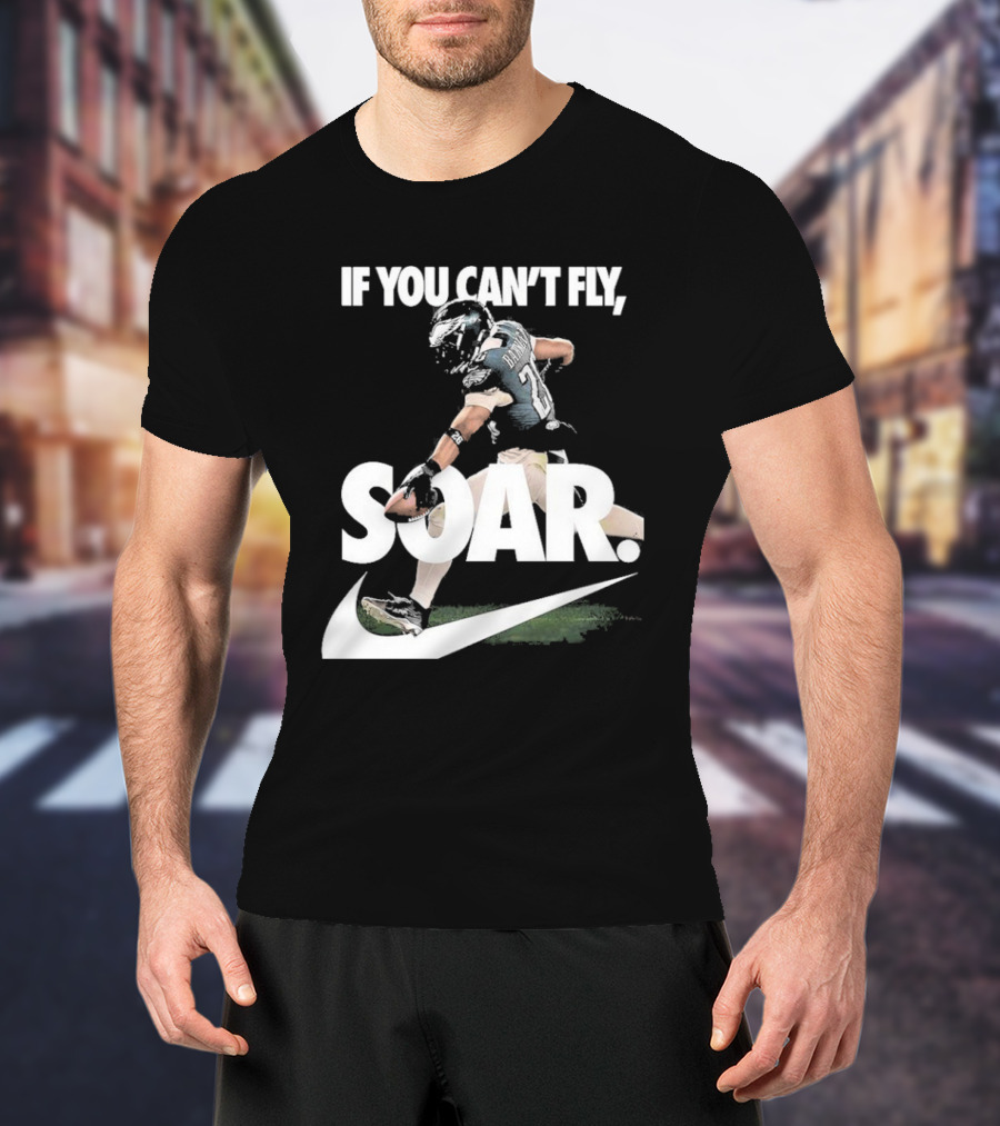 If You Can’t Fly Soar Nike Football Player Graphic T-Shirt