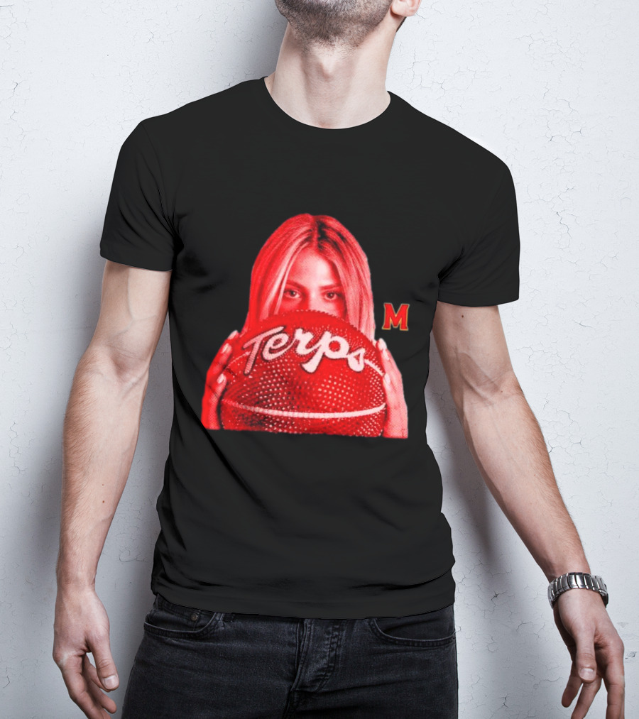 Saylor Poffenbarger Terps Basketball Maryland M T-Shirt