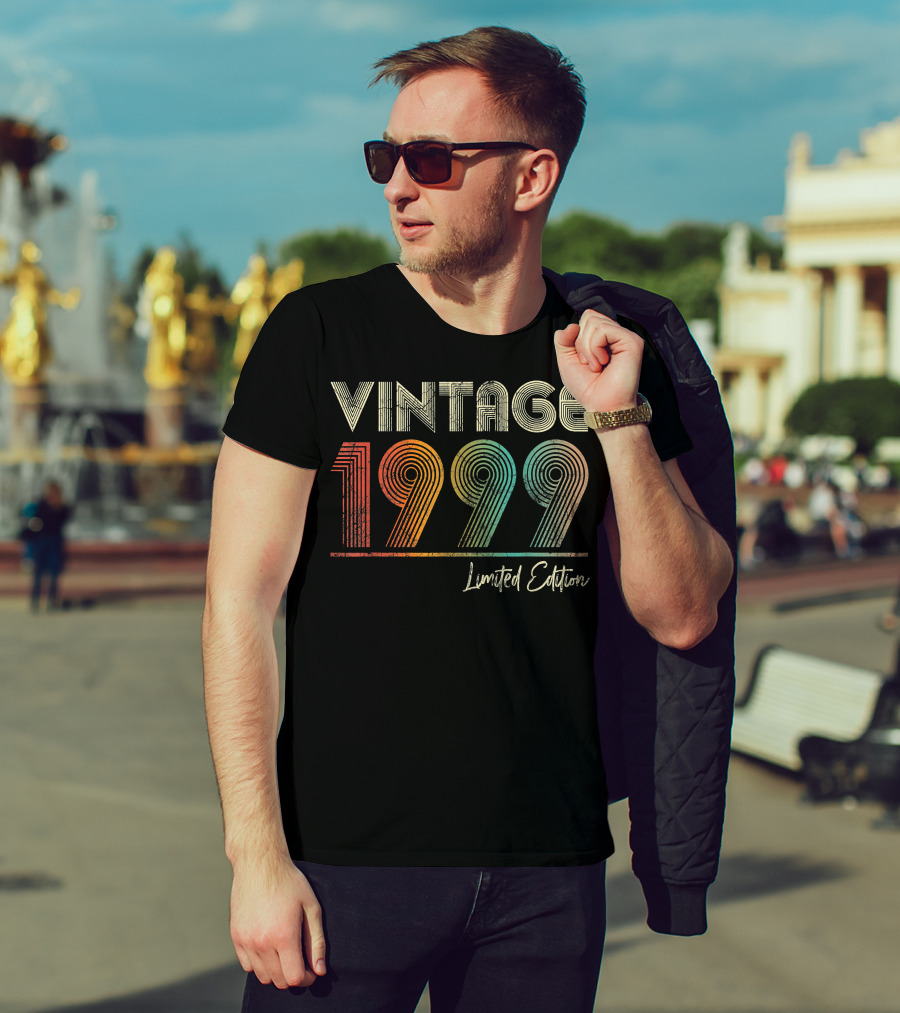 Vintage 1999 23 Years Old Birthday T-Shirt