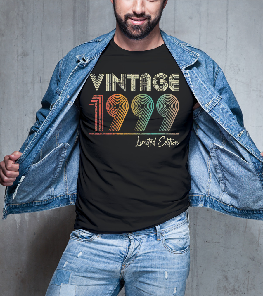 Vintage 1999 23 Years Old Birthday T-Shirt