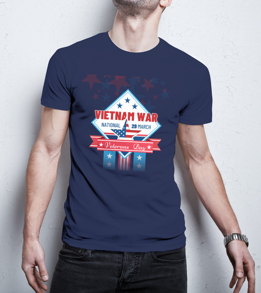 Vietnam War National Veterans Day 29 March Memorial T-Shirt