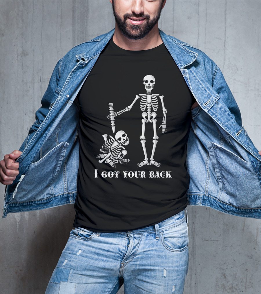 I Got Your Back Skeleton Duo With Bone T-Shirt