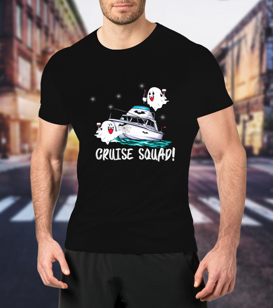 CRUISE SQUAD Ghosts Boat Halloween Party T-Shirt