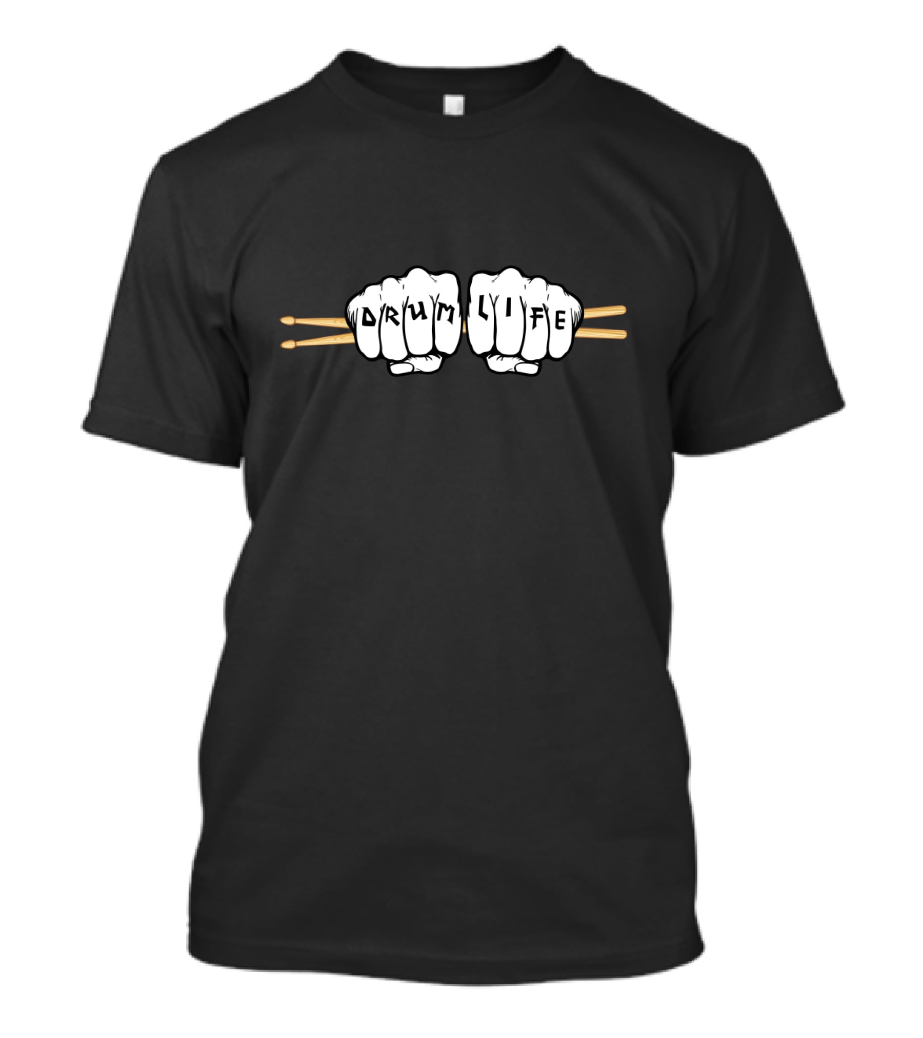 Drum Life Fist Bump With Drumsticks T-Shirt