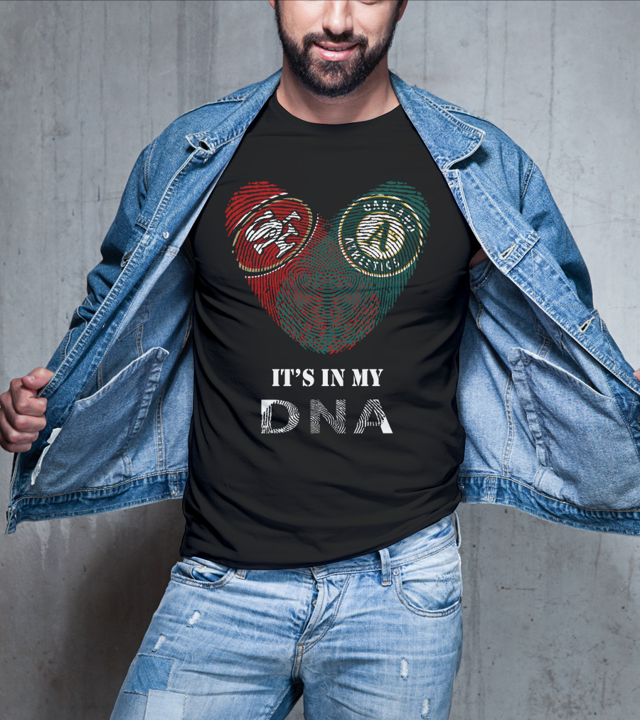 49Ers Athletics DNA Heartprint Fingerprint T-Shirt