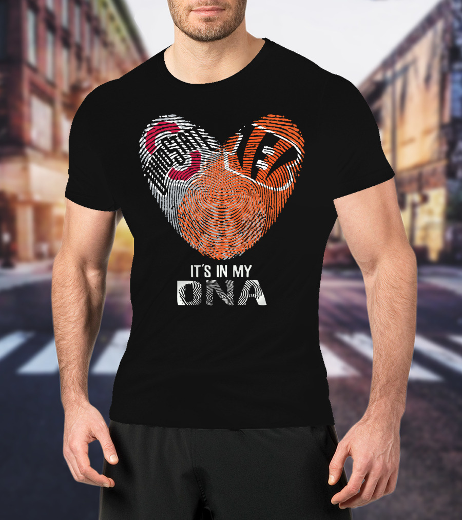 Bengals Ohio State Buckeyes Heart It's In My Dna T-Shirt