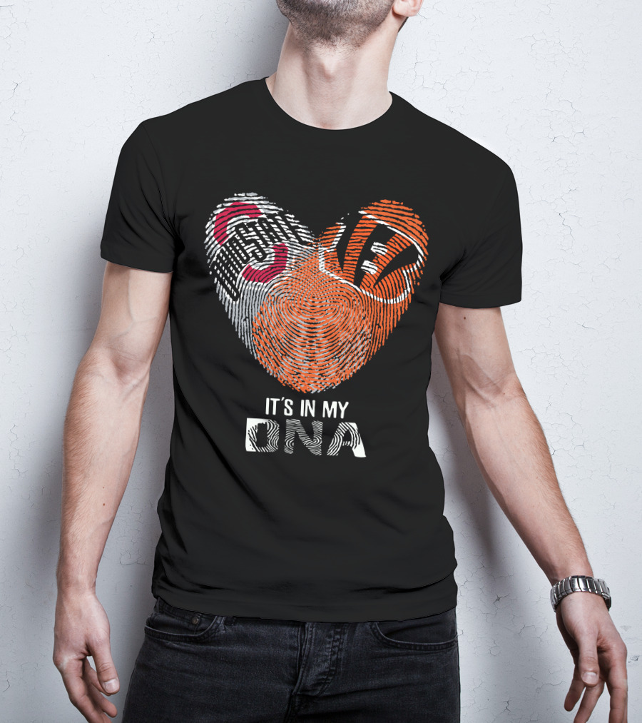 Bengals Ohio State Buckeyes Heart It's In My Dna T-Shirt