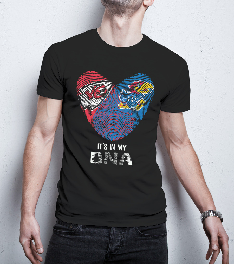 Kansas City Chiefs Kansas Jayhawks It's In My DNA T-Shirt