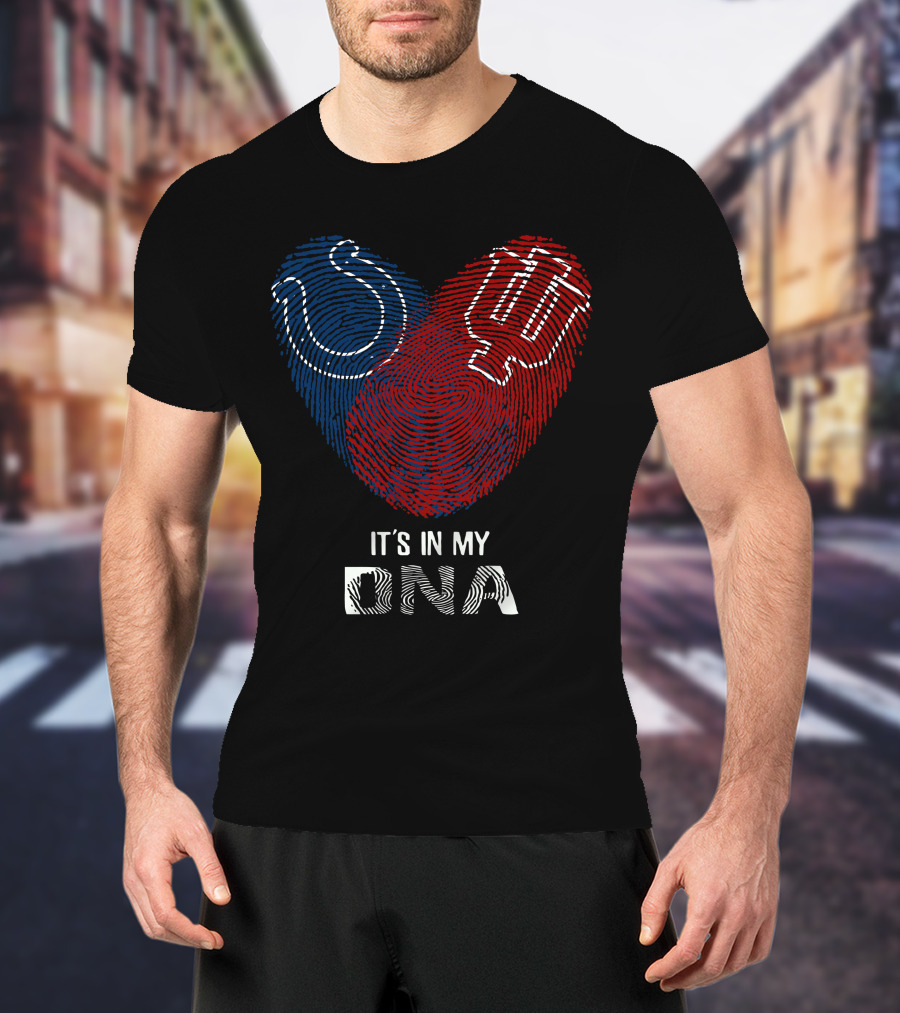 Colts Hoosiers It's In My Dna Football Basketball Indiana Pride T-Shirt