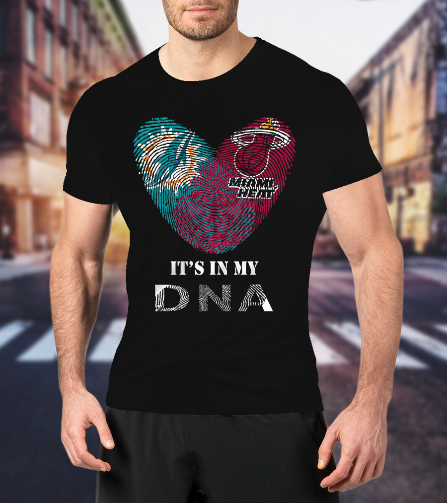 Miami Dolphins Heat It's In My DNA T-Shirt