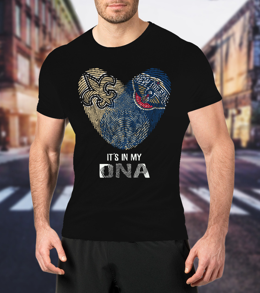 New Orleans Saints Pelicans It's In My DNA T-Shirt