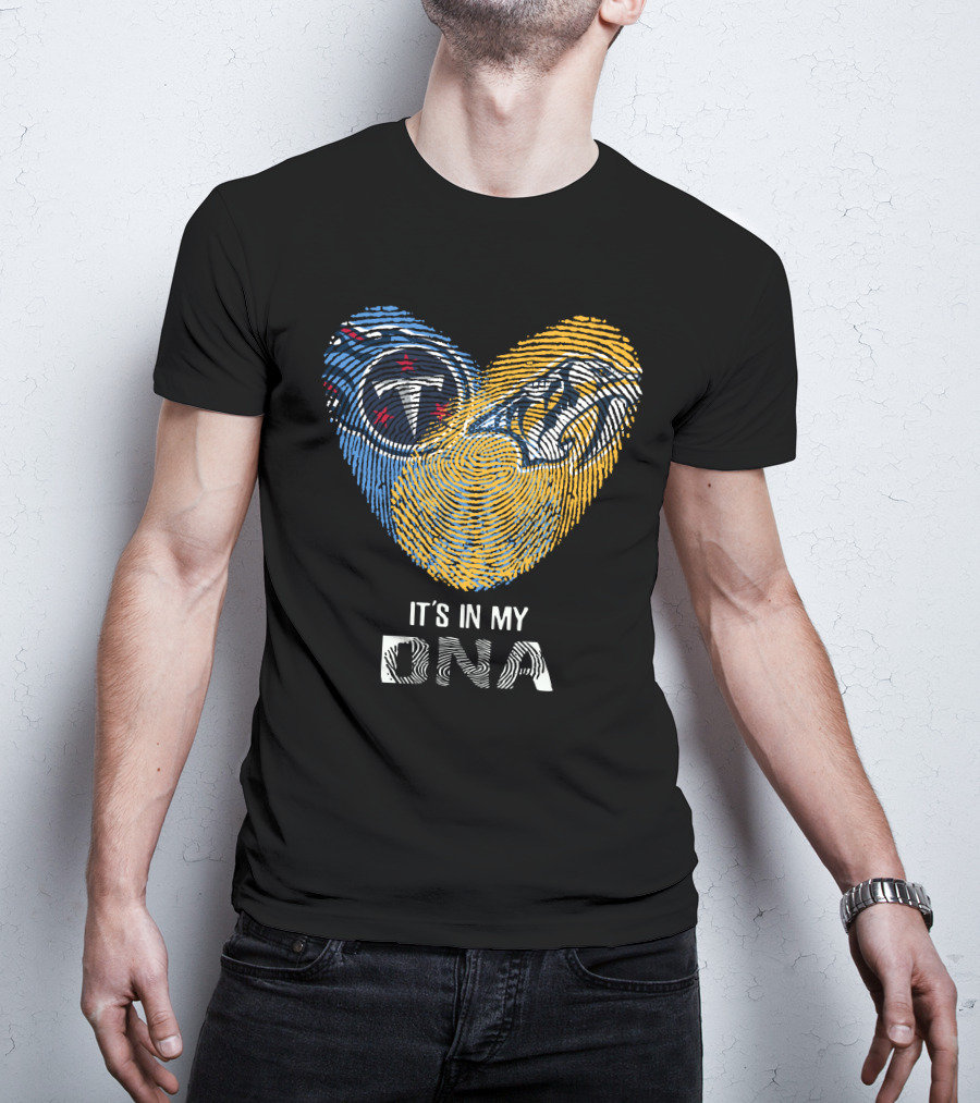 Tennessee Titans And Nashville Predators It's In My DNA T-Shirt