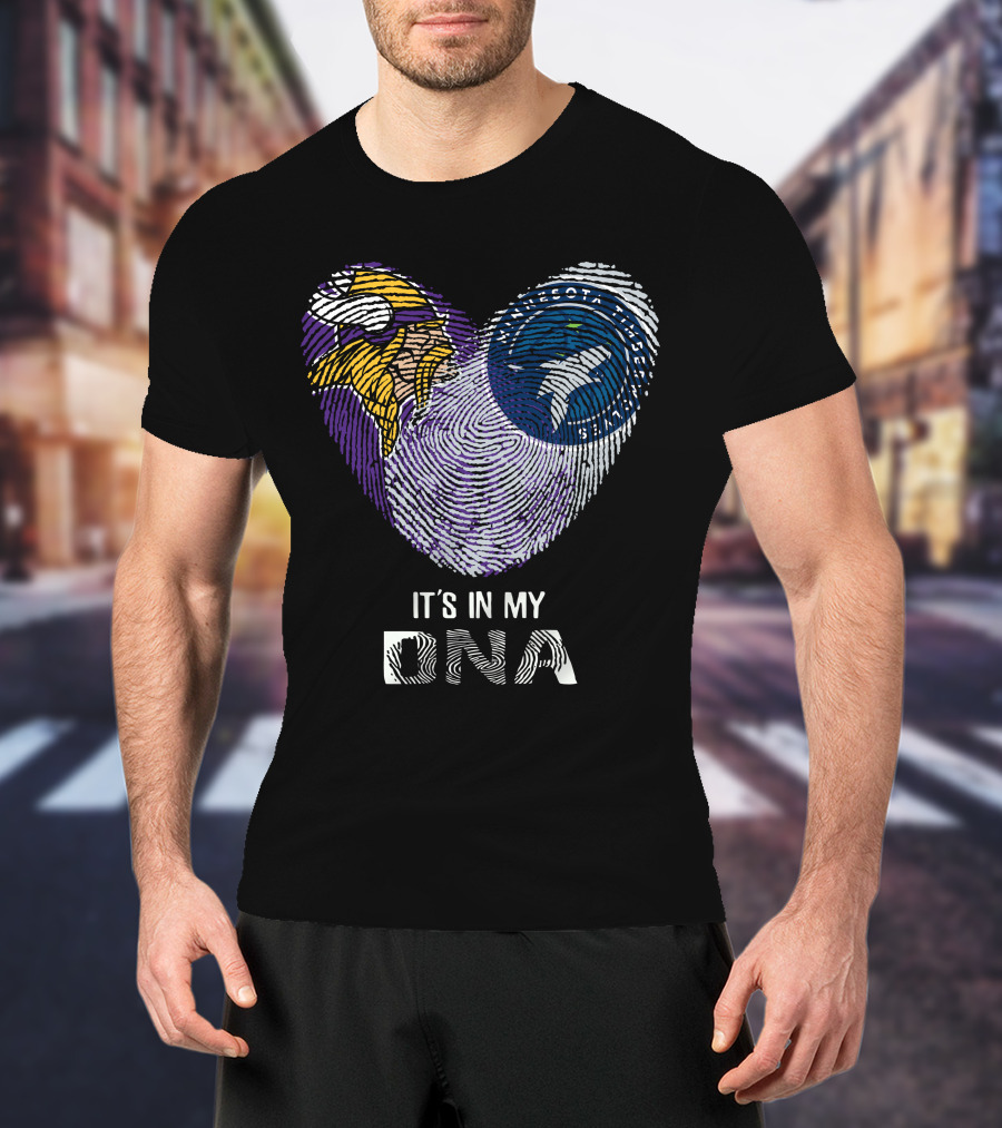 Vikings Timberwolves It's In My DNA T-Shirt