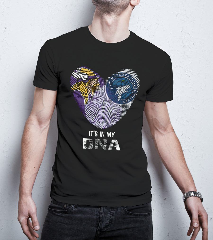 Vikings Timberwolves It's In My DNA T-Shirt
