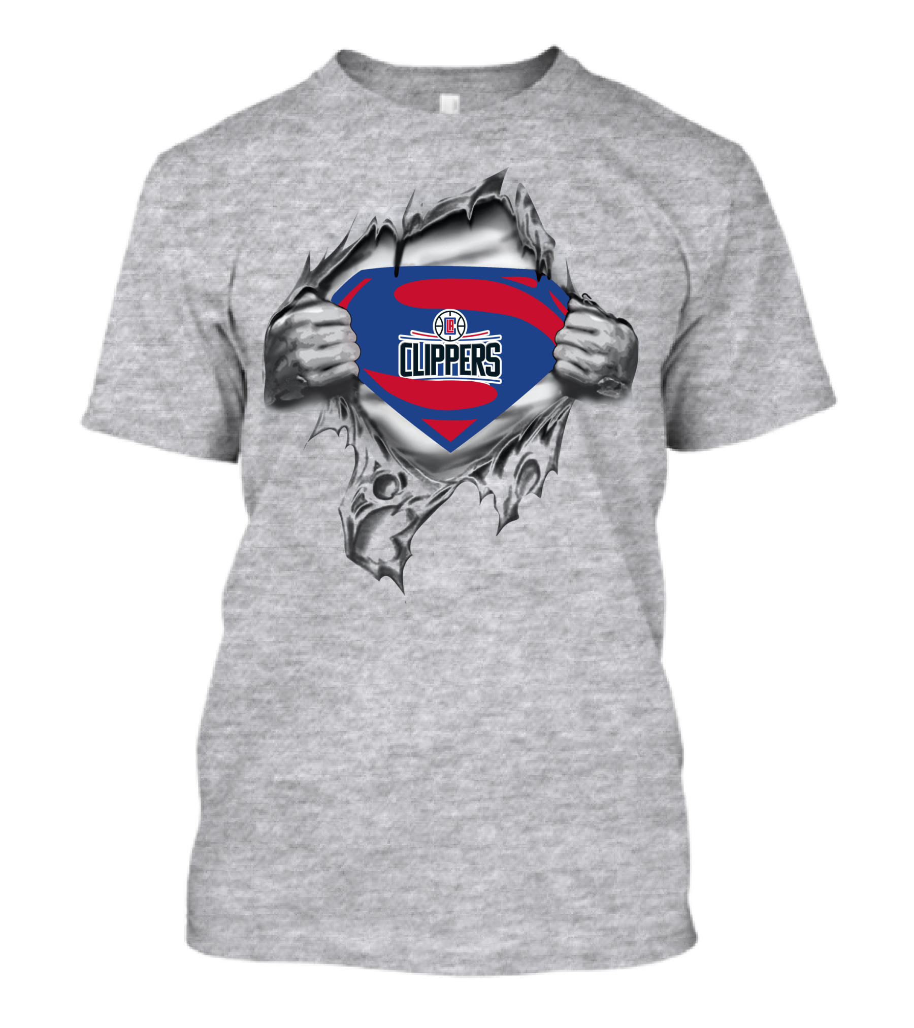 Los Angeles Clippers Superman Logo Emblem T-Shirt